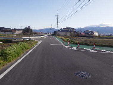 市道7055号線道路詳細設計 施工後