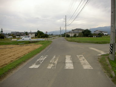 市道7055号線道路詳細設計 施工前