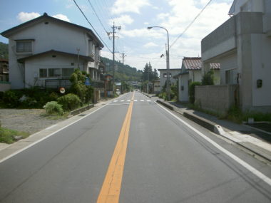 （主）伊那辰野（停）線歩道詳細設計 施工前