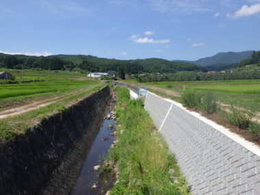 斑尾川・鳥居川護岸復旧設計 施工後